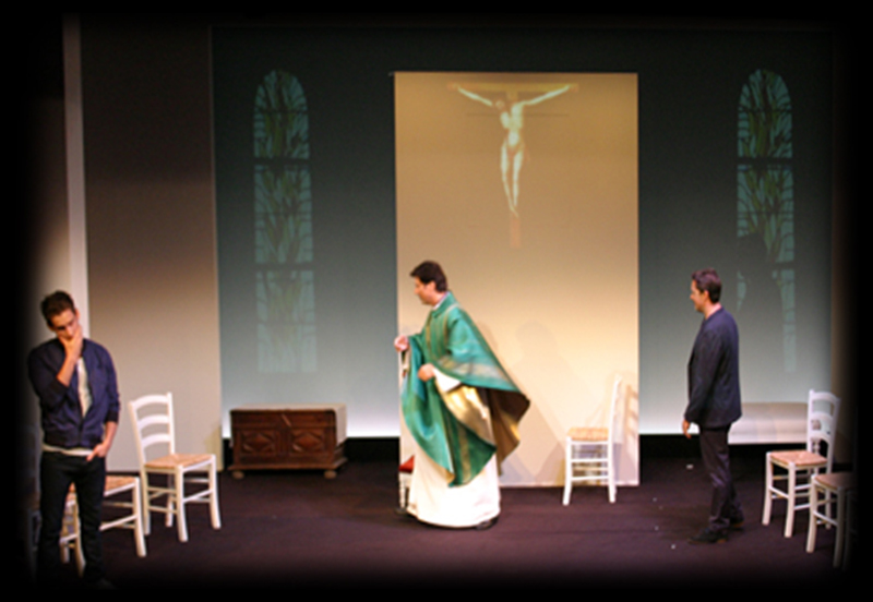 Les vœux du cœur, une pièce de théâtre mise en scène par Anne Bourgeois, le théâtre la bruyère,  création vidéo de Sébastien Sidaner.